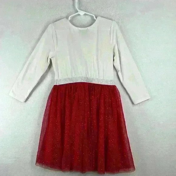 Lilt Girl’s Unicorn Dress Sz 6X Red and White Net Skirt Christmas - Picture 3 of 11